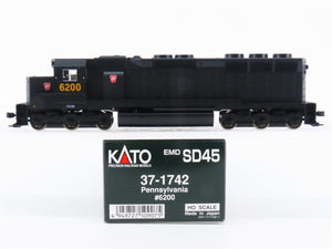 HO Scale KATO 37-1742 PRR Pennsylvania EMD SD45 Diesel #6200 - DCC Ready