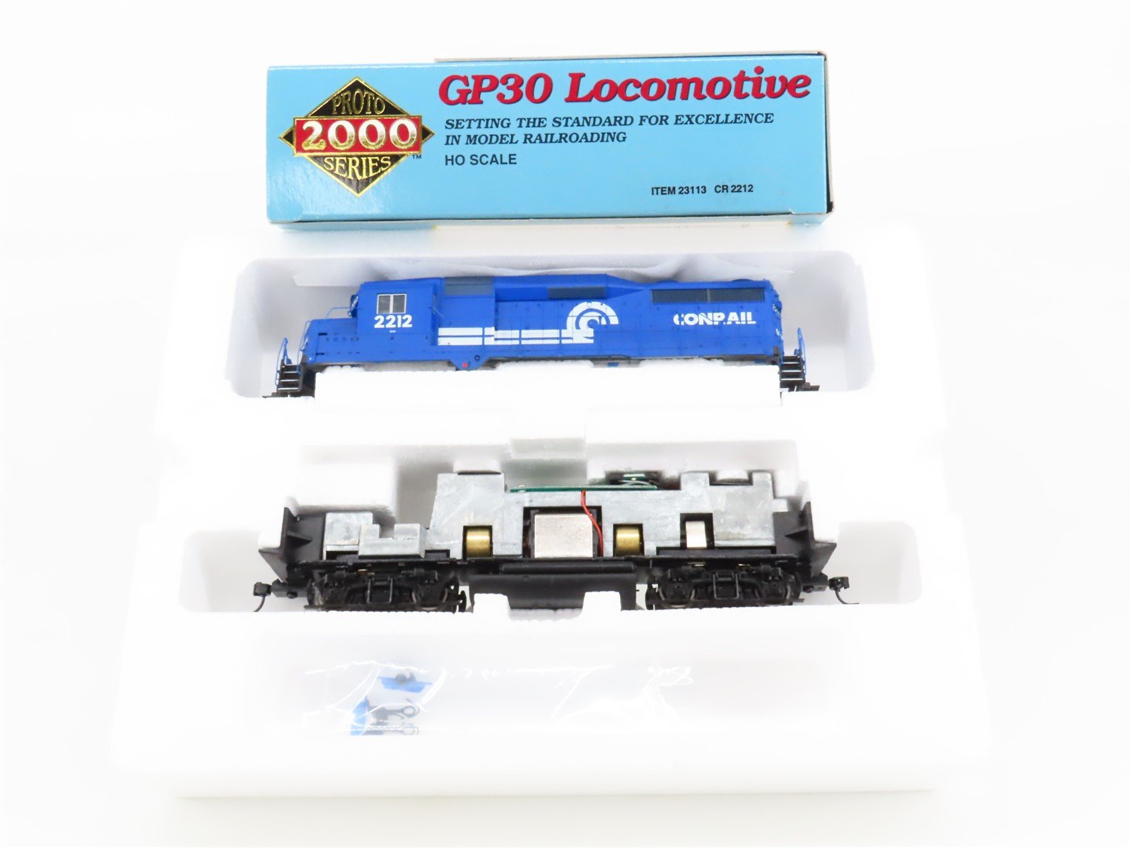 HO Scale Proto 2000 23113 CR Conrail EMD GP30 Diesel #2212 - BAD GEARS