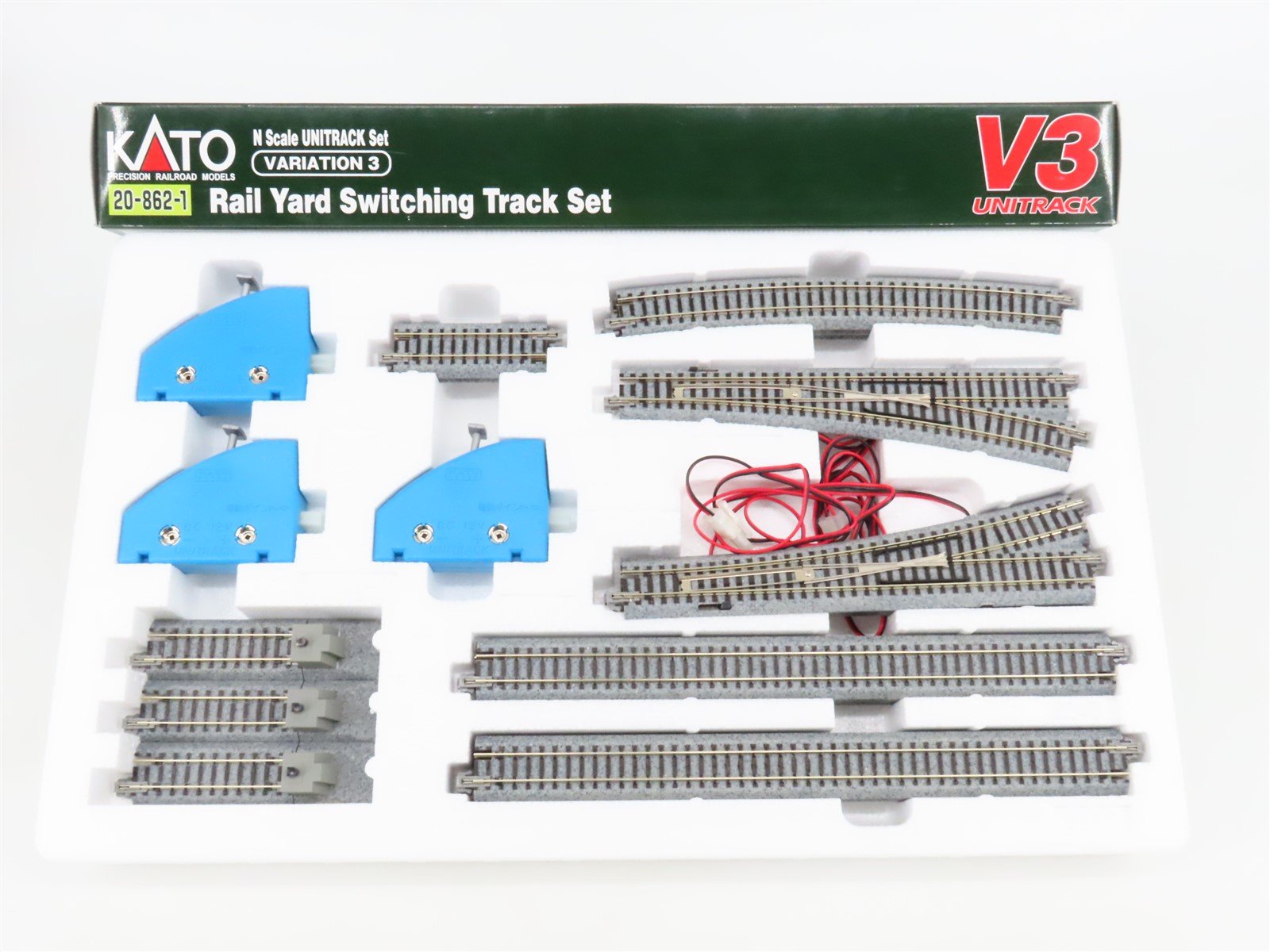 N Scale KATO #20-862-1 Unitrack V3 Rail Yard Switching Track Set