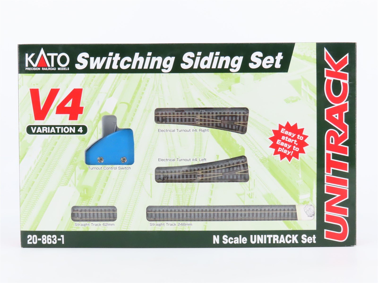 N Scale KATO #20-863-1 Unitrack V4 Switching Siding Set