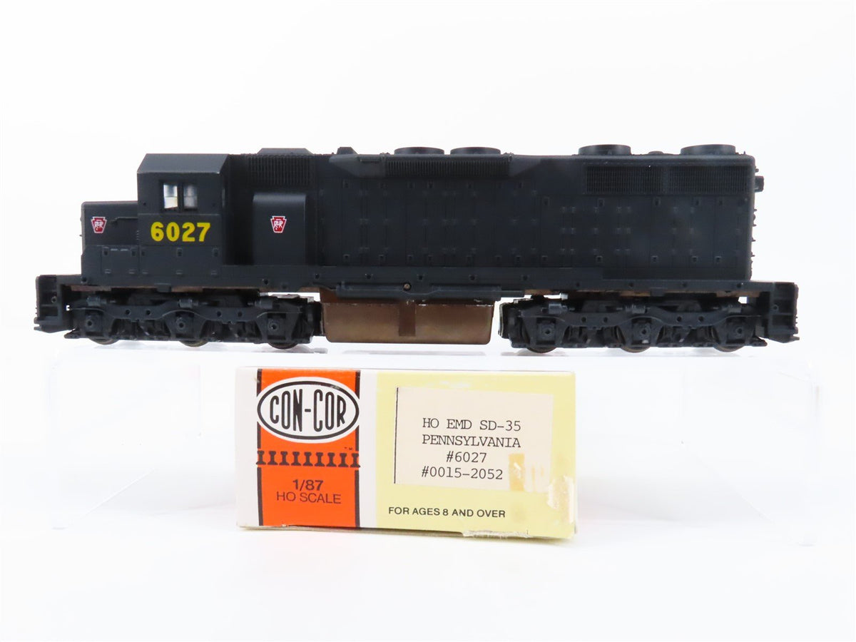 HO Scale Con-Cor 0015-2052 PRR Pennsylvania EMD SD35 Diesel Locomotive #6027