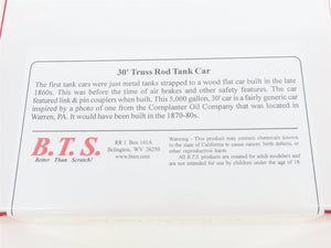 HO Scale B.T.S. Expansion Years Series Kit #29606 30' Truss Rod Tank Car SEALED