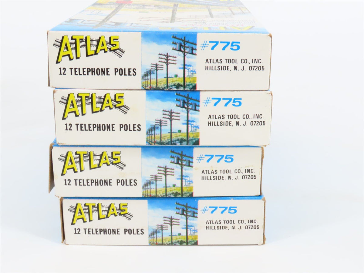 LOT of 7 HO Atlas Kits Lumber Yard, Passenger Station &amp; Telephone Pole Packs