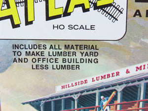 LOT of 7 HO Atlas Kits Lumber Yard, Passenger Station & Telephone Pole Packs