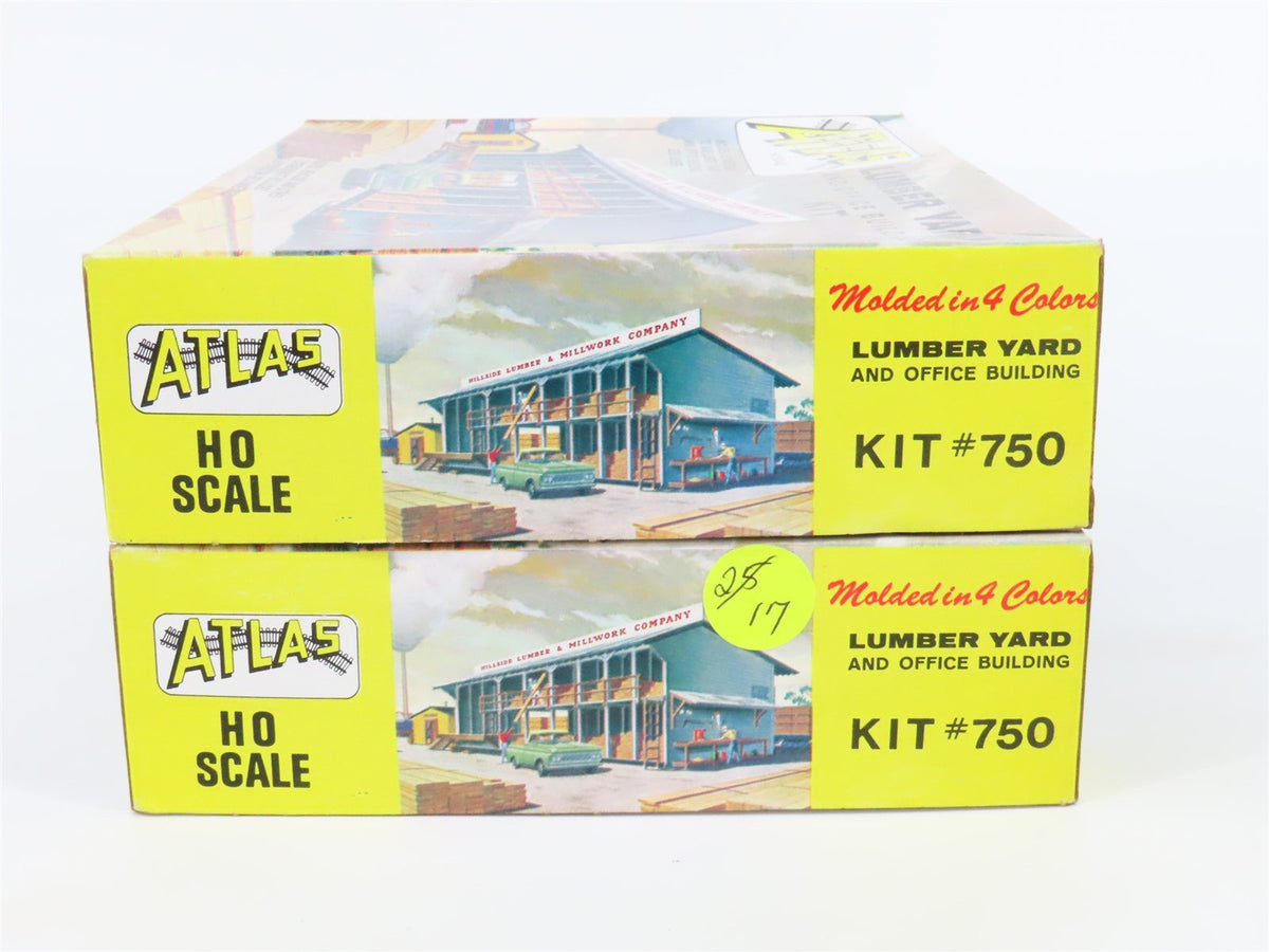 LOT of 7 HO Atlas Kits Lumber Yard, Passenger Station &amp; Telephone Pole Packs