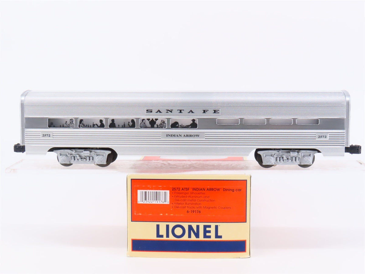 O Gauge 3-Rail Lionel 6-19176 ATSF Santa Fe Diner Passenger 2572 &quot;Indian Arrow&quot;