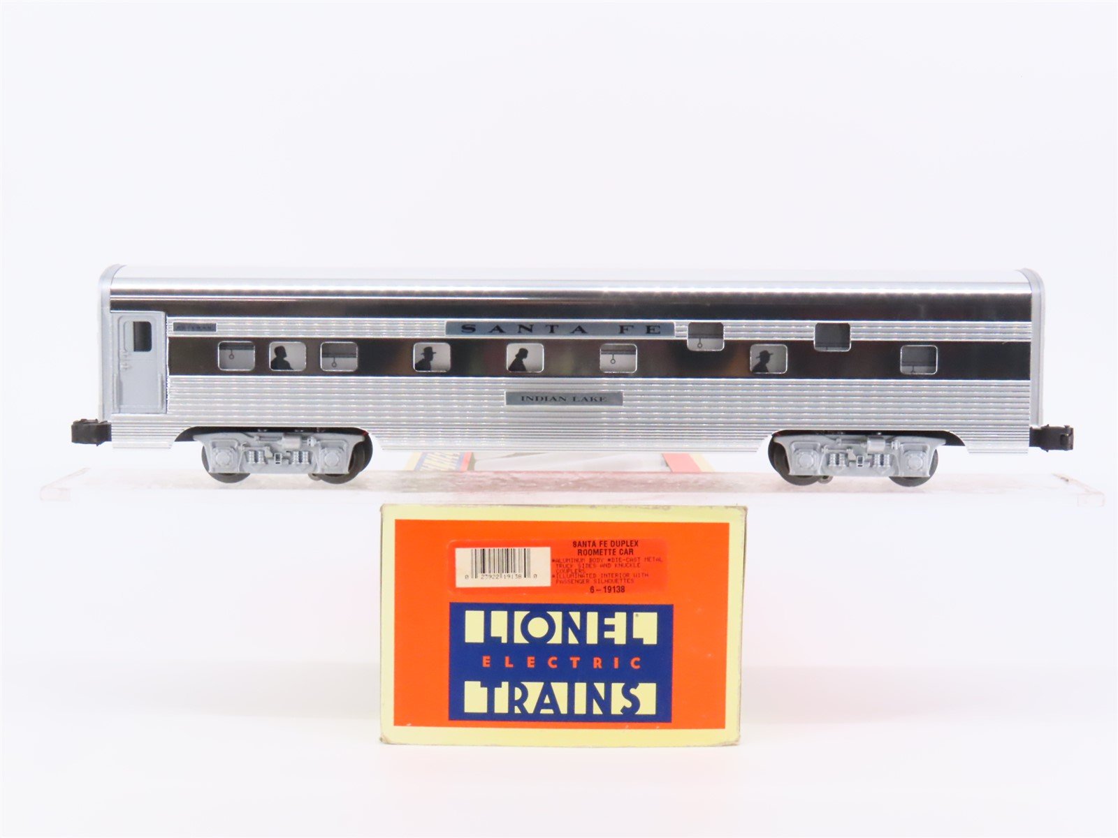 O Gauge 3-Rail Lionel 6-19138 ATSF Aluminum Sleeper Passenger "Indian Lake"