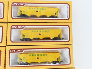 HO Scale Life-Like #8435 PSL Peabody Short Line 3-Bay Open Hopper #9631 12-Pack