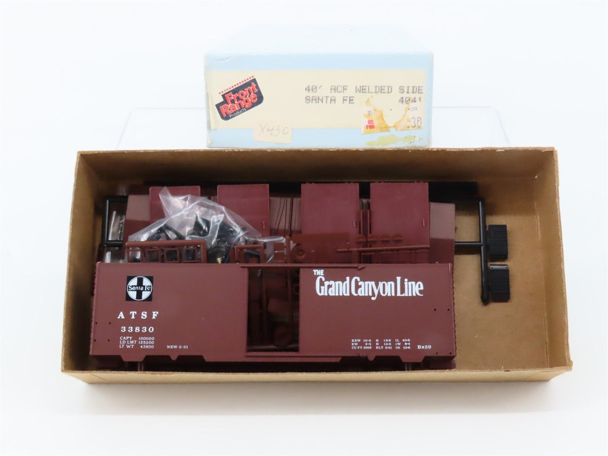 HO Scale Front Range Kit #4041 ATSF Grand Canyon Line 40&#39; Box Car #33830