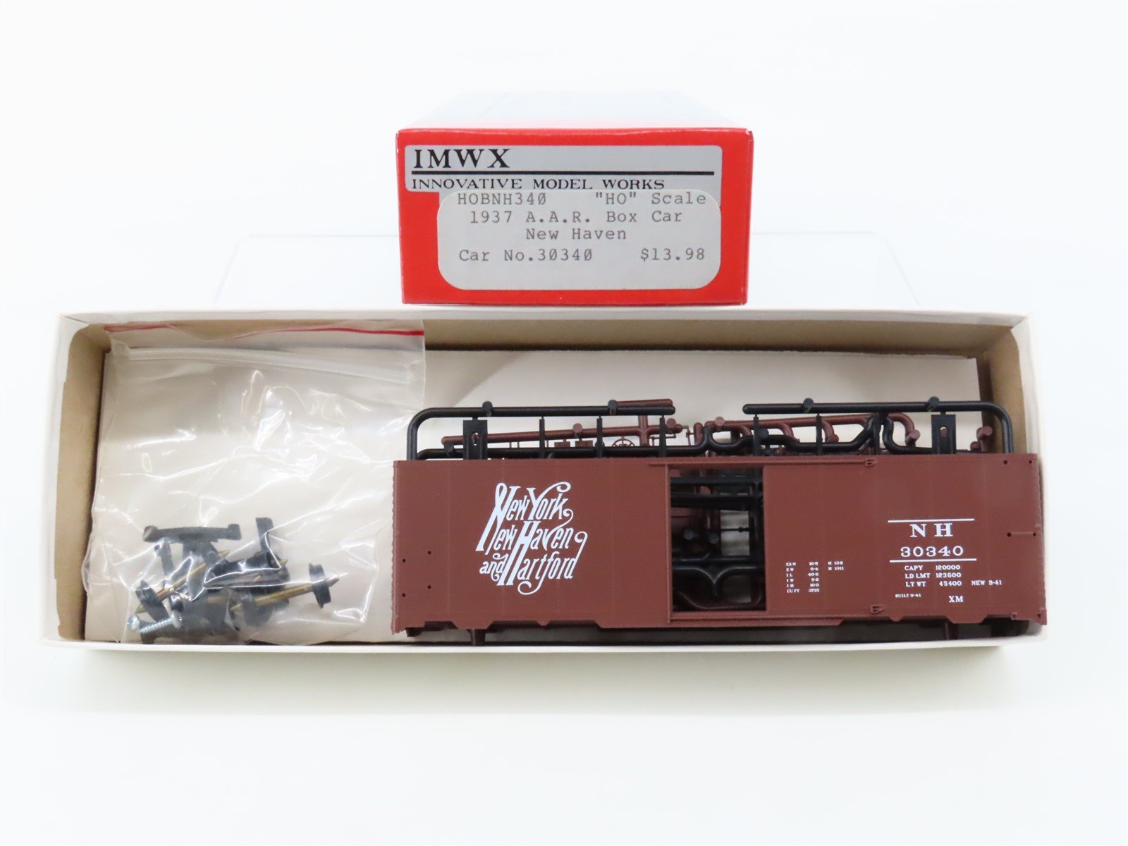 HO Scale IMWX Kit #HOBNH340 NH New Haven 1937 40' Box Car #30340