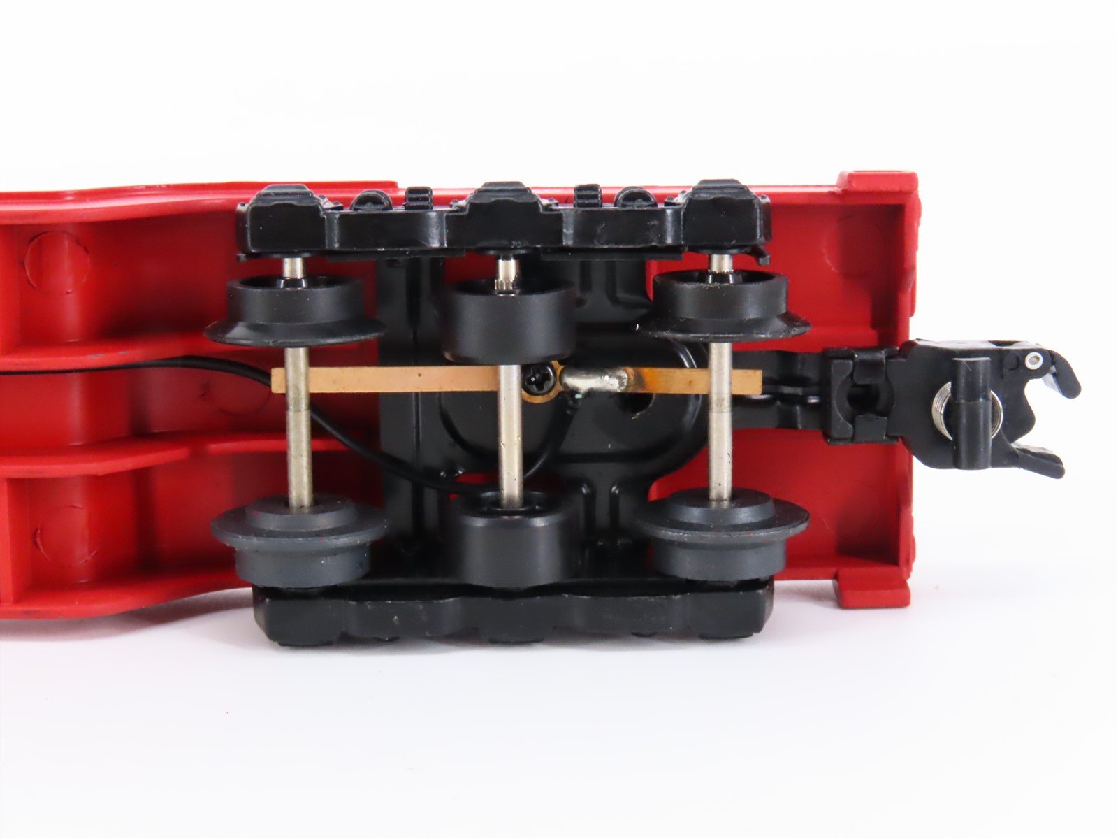 S Scale American Flyer 6-49083 ATSF Santa Fe Depressed Center Searchlight Car