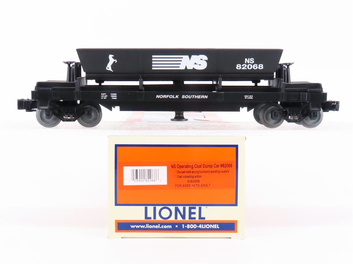 O Gauge 3-Rail Lionel 6-82068 NS Norfolk Southern Operating Dump Car #82068