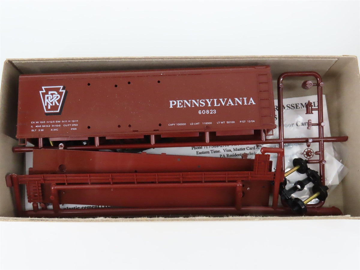 Lot of 12 HO Scale Bowser Kits PRR Pennsylvania Railroad 40&#39; &amp; 50&#39; Box Cars