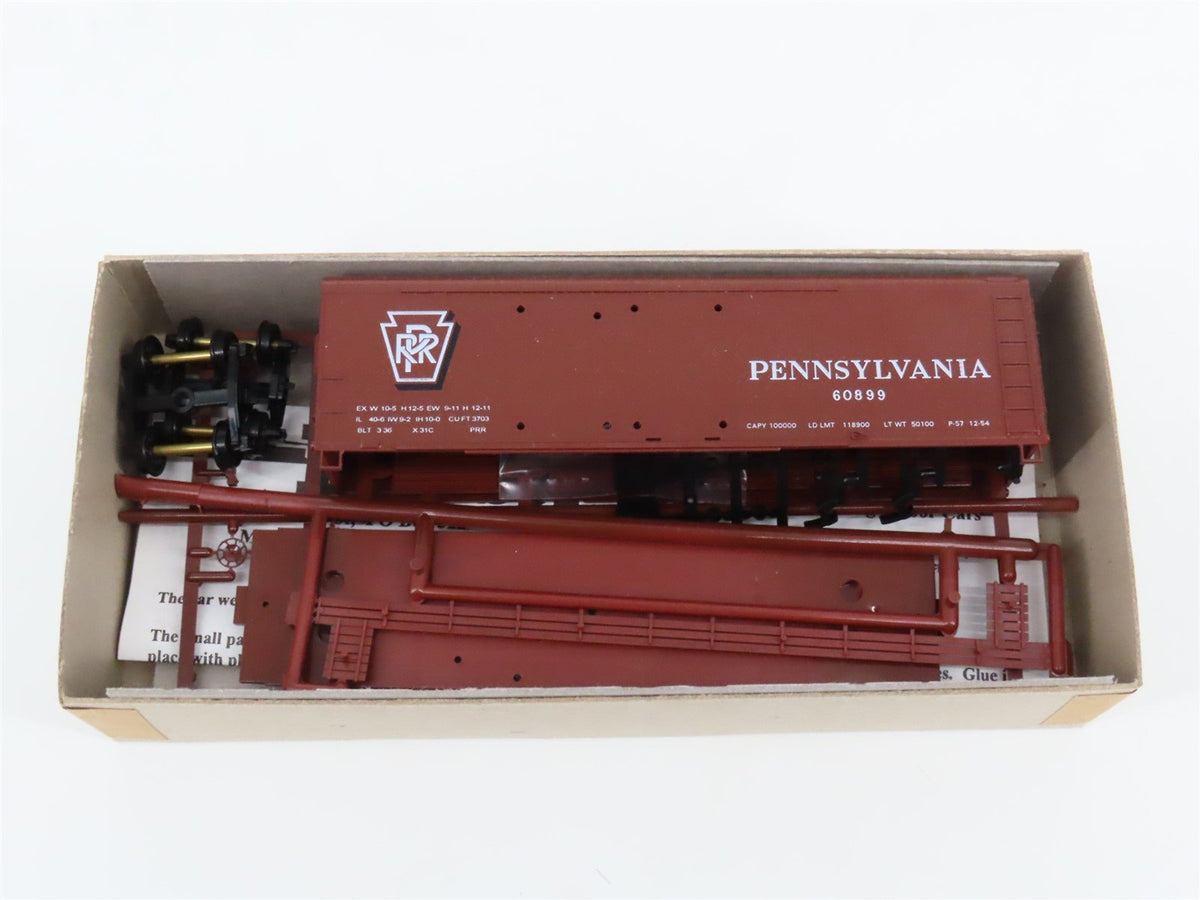 Lot of 12 HO Scale Bowser Kits PRR Pennsylvania 40&#39; Double Door Box Cars