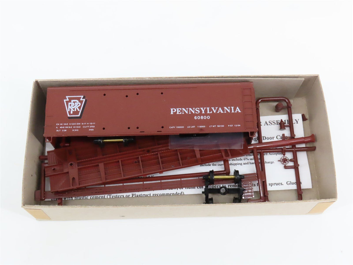 Lot of 12 HO Scale Bowser Kits PRR Pennsylvania 40&#39; Double Door Box Cars