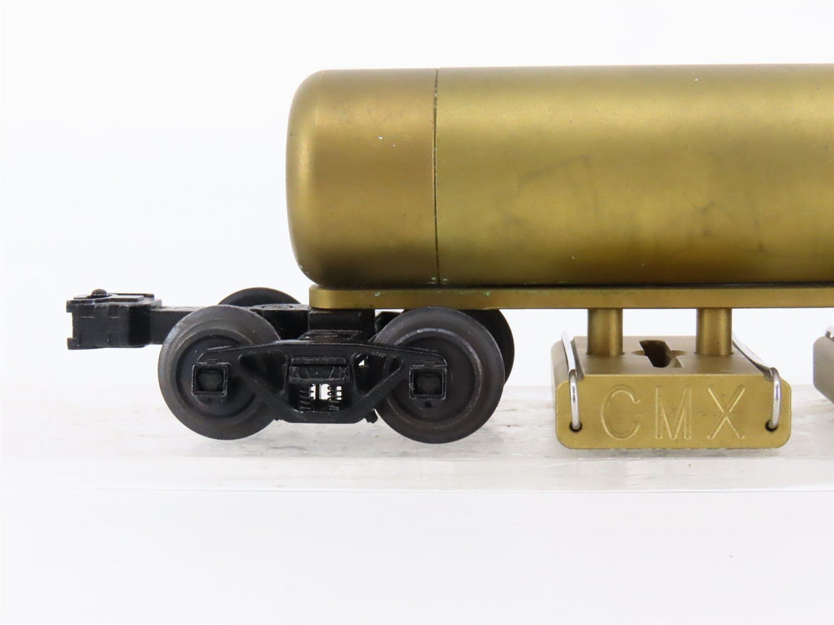 O Gauge 3-Rail CMX BRASS Undecorated Clean Machine Track Cleaning Tank Car