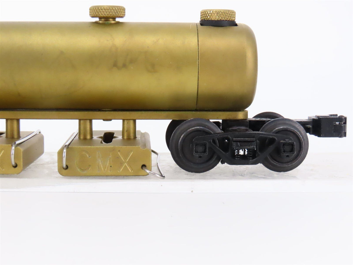 O Gauge 3-Rail CMX BRASS Undecorated Clean Machine Track Cleaning Tank Car