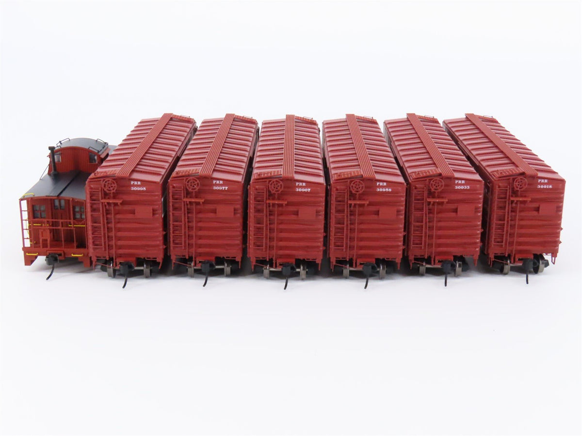 HO Walthers Proto Set #1 920-900 PRR Pennsylvania Box Cars &amp; Caboose - Set of 7