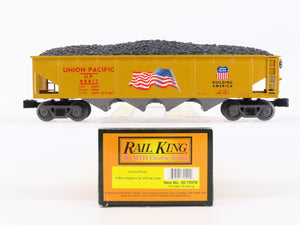 O27 Gauge 3-Rail MTH RailKing 30-75576 UP Union Pacific 4-Bay Hopper w/ Load