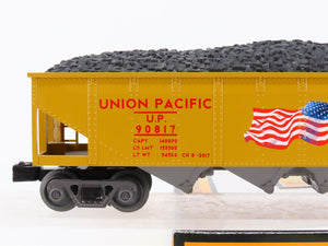 O27 Gauge 3-Rail MTH RailKing 30-75576 UP Union Pacific 4-Bay Hopper w/ Load