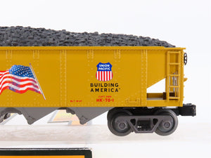 O27 Gauge 3-Rail MTH RailKing 30-75576 UP Union Pacific 4-Bay Hopper w/ Load