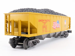 O27 Gauge 3-Rail MTH RailKing 30-75576 UP Union Pacific 4-Bay Hopper w/ Load