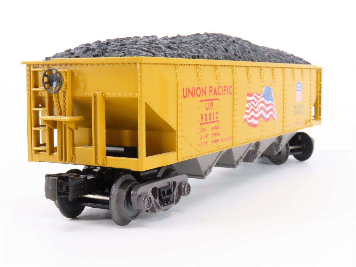 O27 Gauge 3-Rail MTH RailKing 30-75576 UP Union Pacific 4-Bay Hopper w/ Load