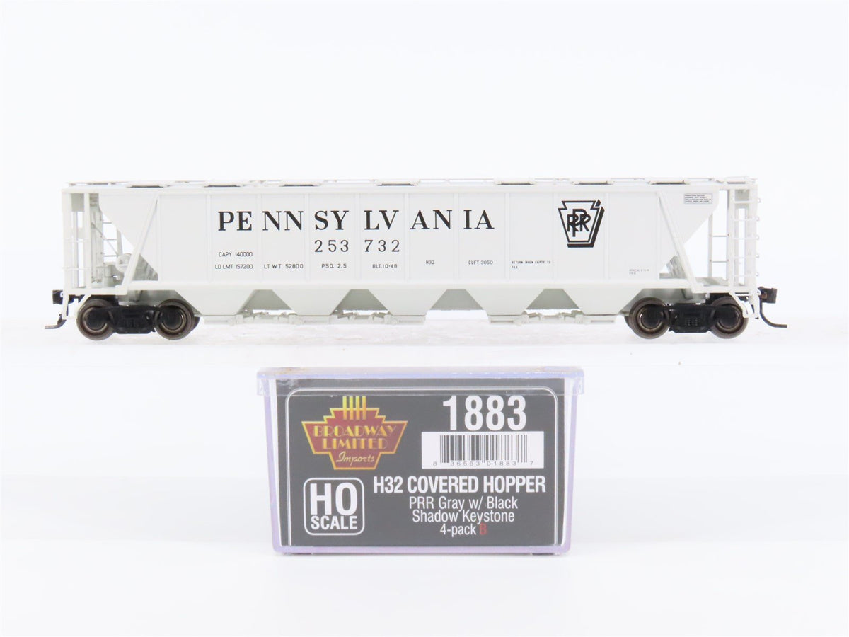 HO Scale Broadway Limited 1883 PRR Pennsylvania Covered 5-Bay Hopper #253732