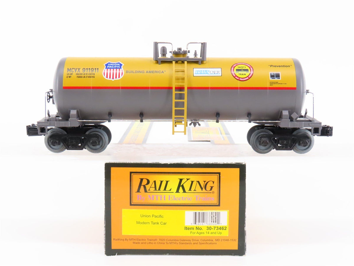 O27 Gauge 3-Rail MTH RailKing 30-73462 MCVX UP Union Pacific Tank Car #911911