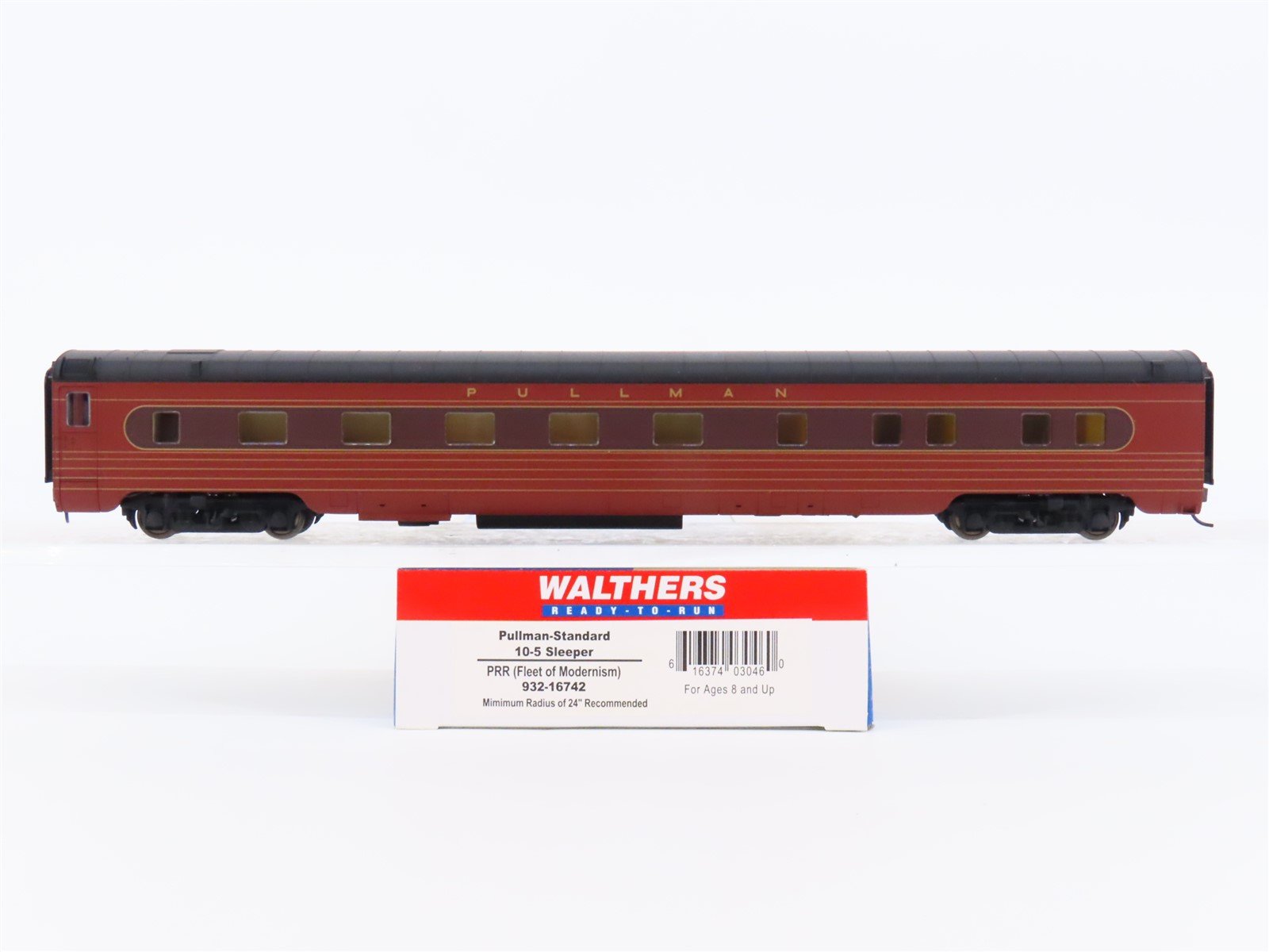 HO Scale Walthers 932-16742 PRR Pennsylvania Modernism Pullman Sleeper Passenger