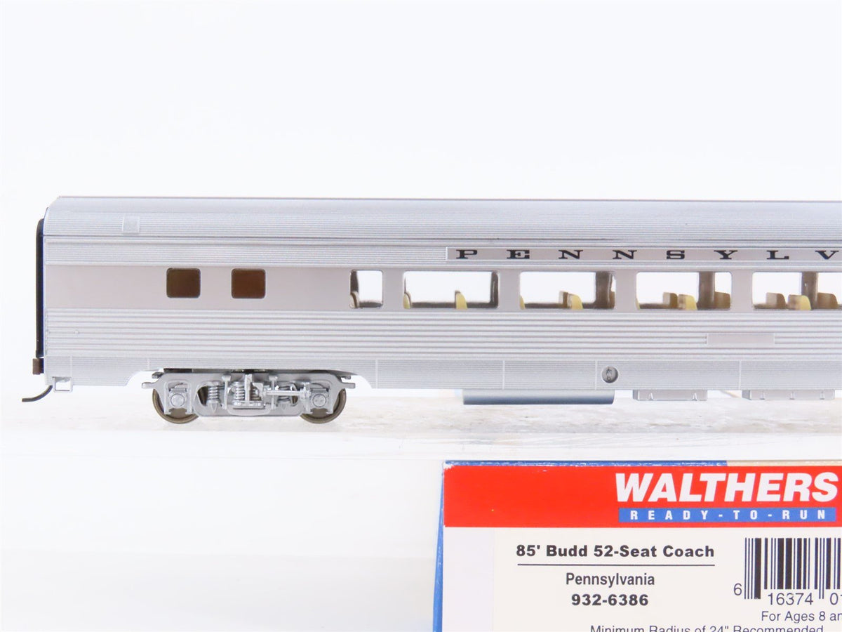 HO Scale Walthers 932-6386 PRR Pennsylvania Railroad 85&#39; Coach Passenger Car