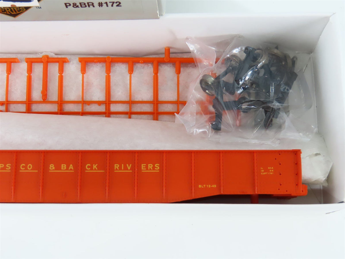 HO PROTO 2000 Kit #8474 P&amp;BR Patapsco &amp; Back Rivers 52&#39; 6&quot; Mill Gondola #172