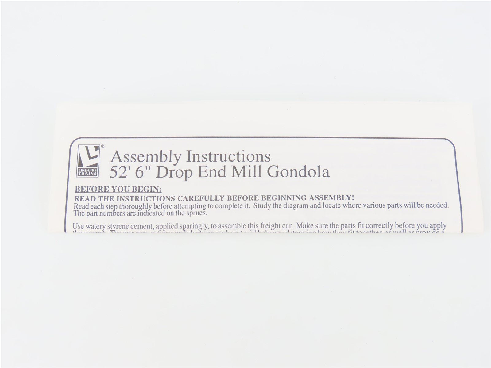 HO PROTO 2000 Kit #8474 P&BR Patapsco & Back Rivers 52' 6