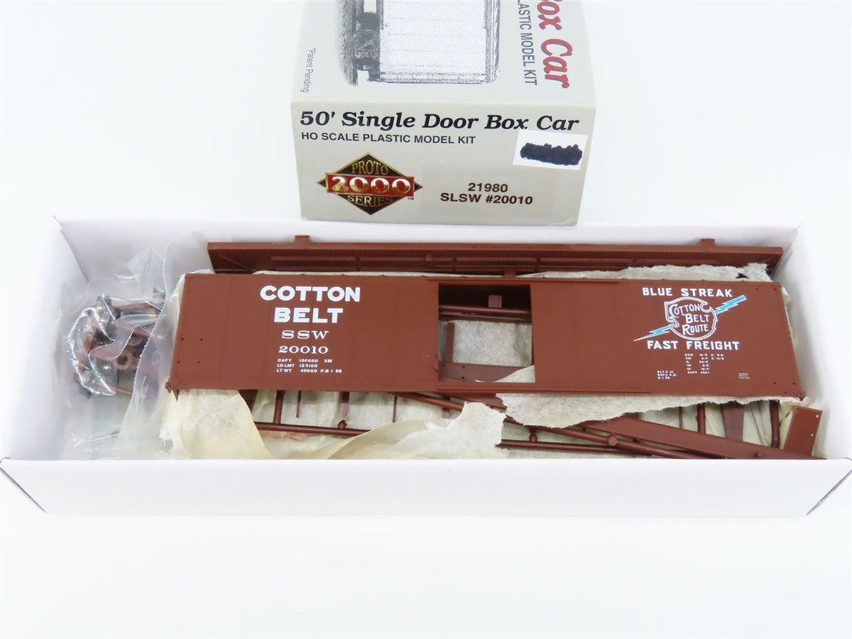 HO PROTO 2000 Kit #21980 SSW Cotton Belt Route 50&#39; Single Door Box Car #20010