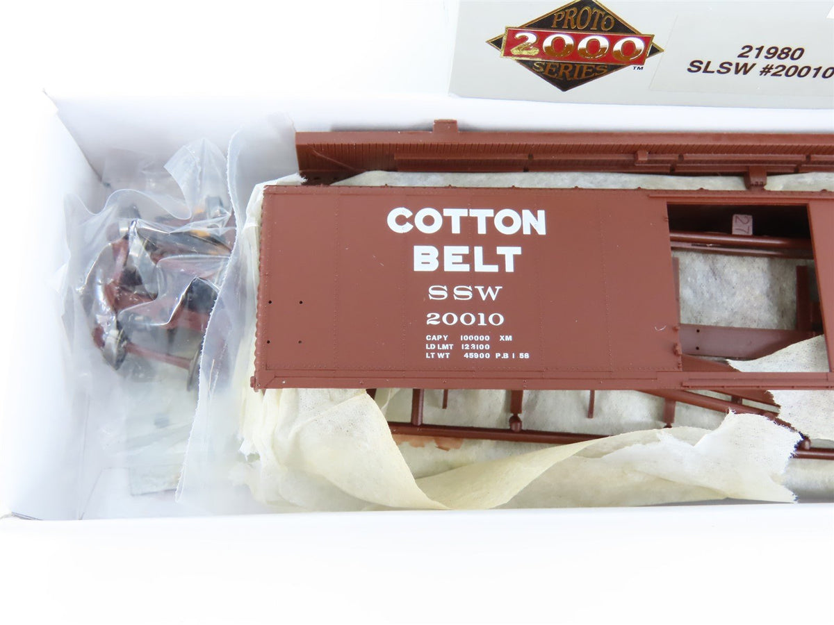 HO PROTO 2000 Kit #21980 SSW Cotton Belt Route 50&#39; Single Door Box Car #20010