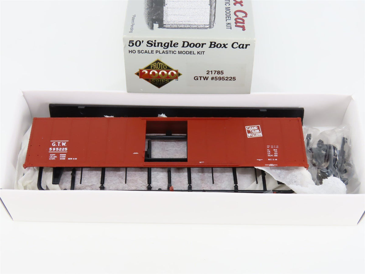 HO Scale PROTO 2000 Kit #21785 GTW Grand Trunk Western 50&#39; Box Car #595225