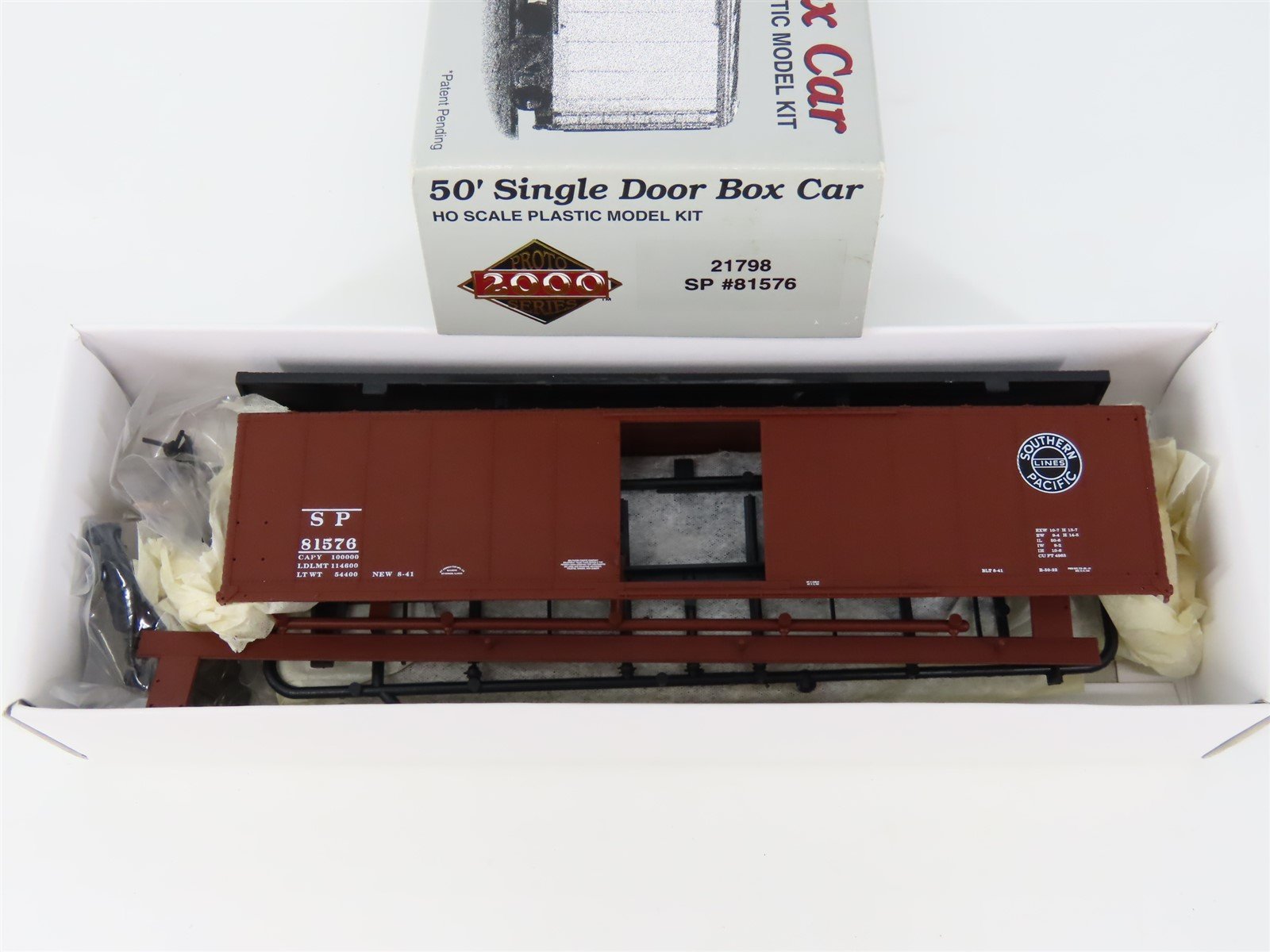 HO Scale PROTO 2000 Kit 21798 SP Southern Pacific 50' Single Door Box Car #81576