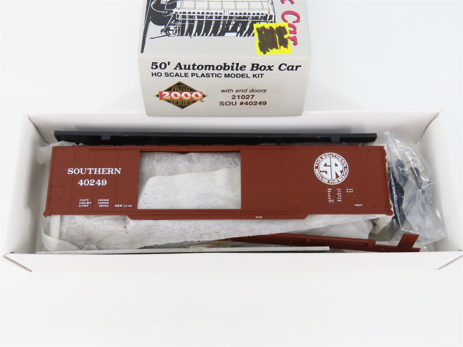 HO PROTO 2000 Kit #21027 SOU Southern Railroad 50' Automobile Box Car #40249