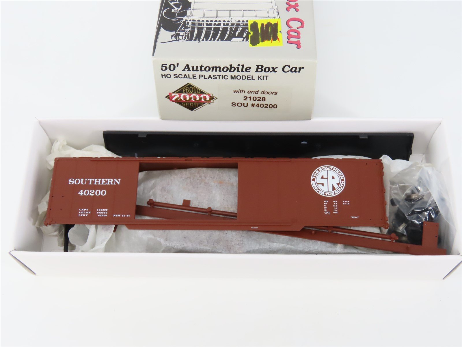 HO PROTO 2000 Kit #21028 SOU Southern Railroad 50' Automobile Box Car #40200