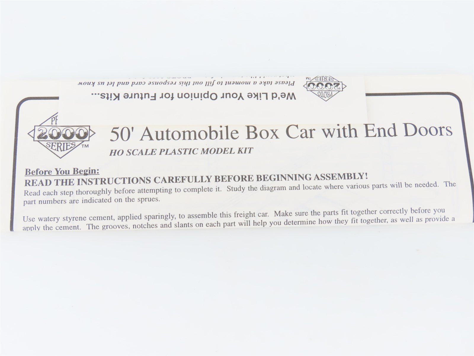 HO PROTO 2000 Kit #21028 SOU Southern Railroad 50' Automobile Box Car #40200