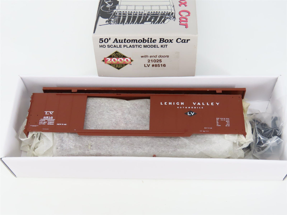 HO PROTO 2000 Kit #21025 LV Lehigh Valley Railroad 50&#39; Automobile Box Car #8516