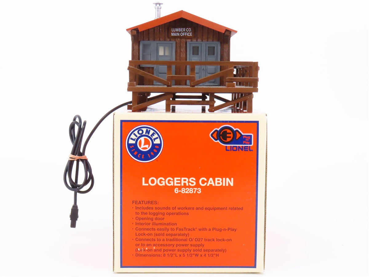 O 1/48 Scale Lionel Plug-n-Play 6-82873 Loggers Cabin w/ Sound