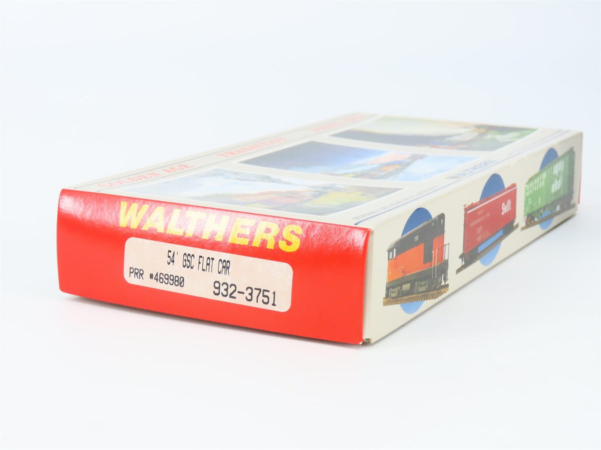 HO Scale Walthers 932-3751 PRR Pennsylvania 54&#39; Flat Car #469980 Kit - Sealed