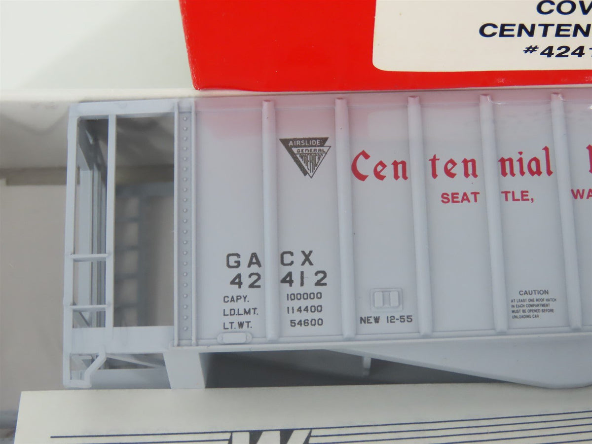 HO Scale Walthers 932-4613 GACX Centennial Mills 39&#39; Hopper #42412 Kit - Sealed