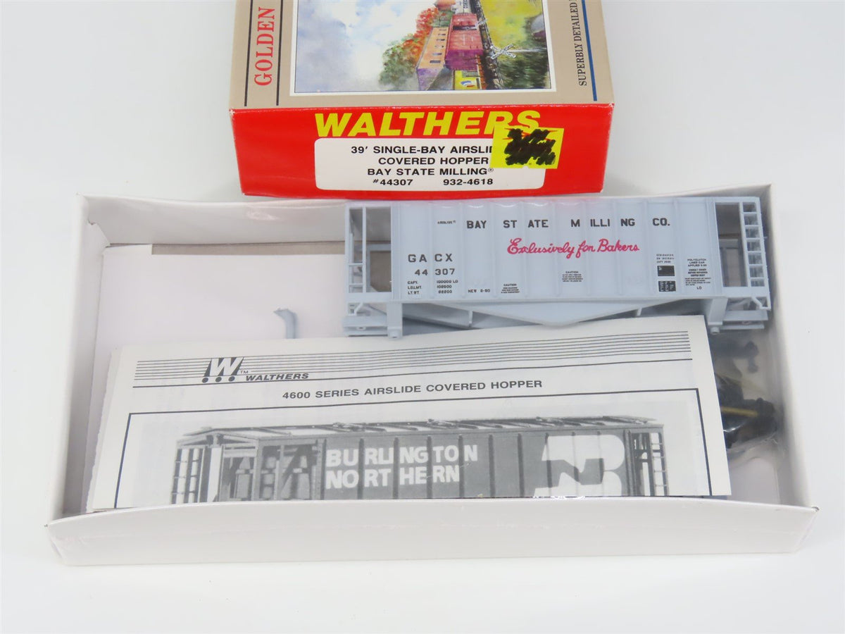 HO Scale Walthers 932-4618 GACX Bay State Milling 39&#39; Hopper #44307 Kit -Sealed