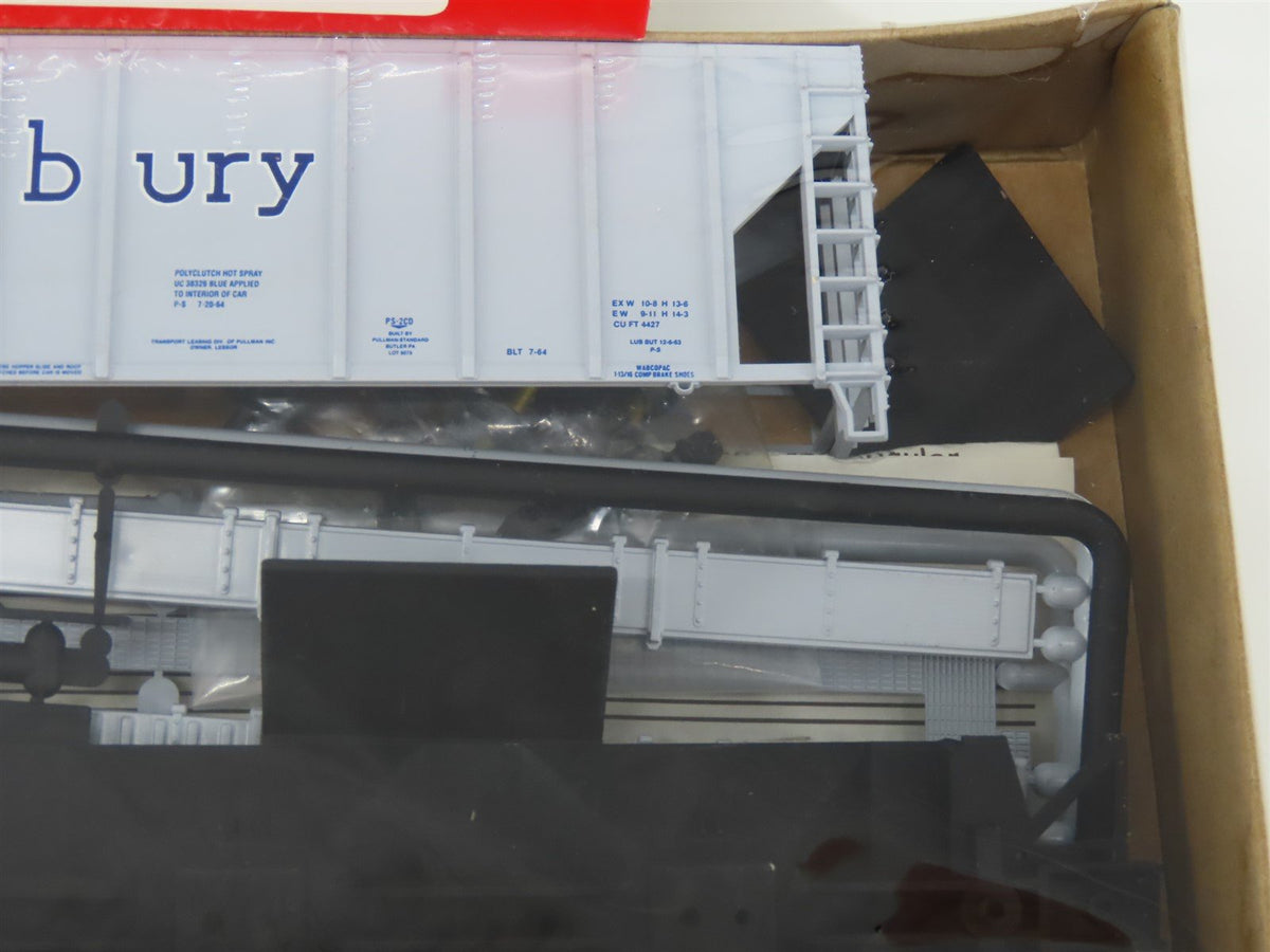 HO Scale Walthers 932-5704 TLDX Pillsbury Covered 3-Bay Hopper #3075 Kit -Sealed