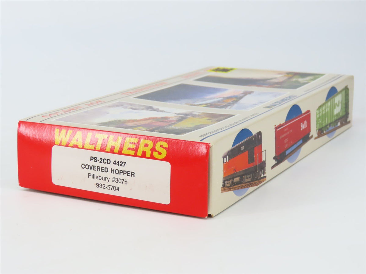 HO Scale Walthers 932-5704 TLDX Pillsbury Covered 3-Bay Hopper #3075 Kit -Sealed