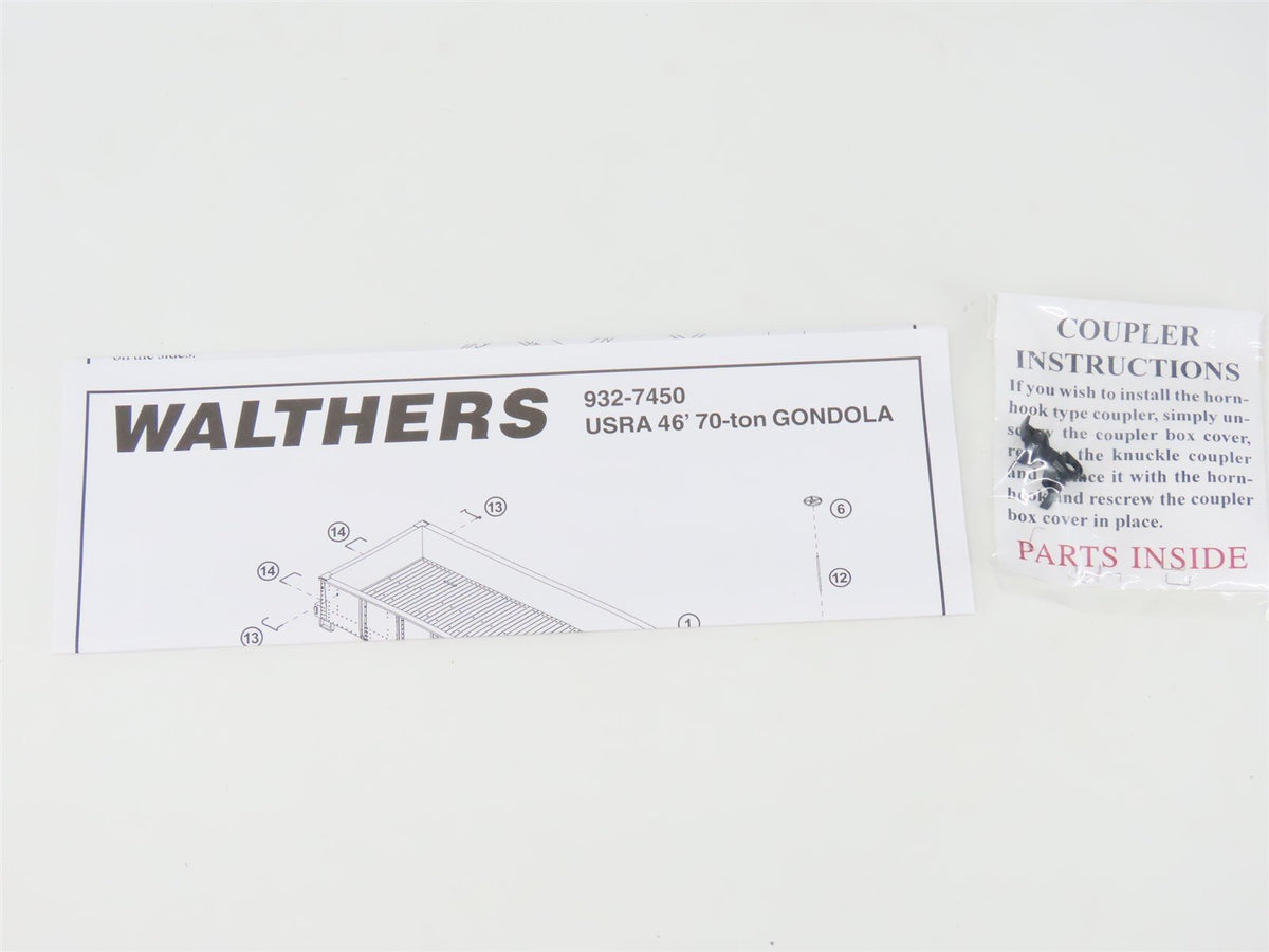 HO Scale Walthers 932-7464 NYC New York Central 46&#39; USRA Gondola #337944