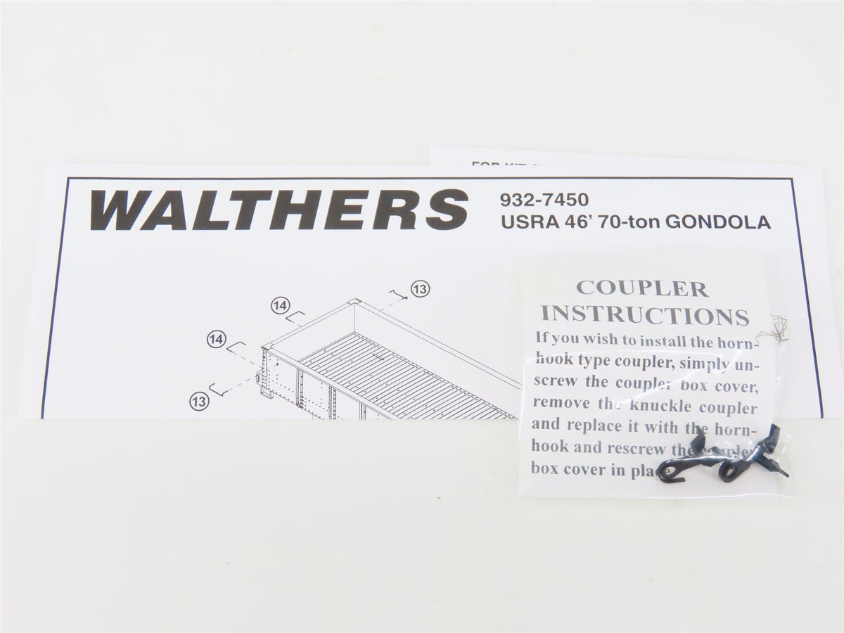 HO Scale Walthers 932-7452 PRR Pennsylvania Railroad 46&#39; USRA Gondola #315868