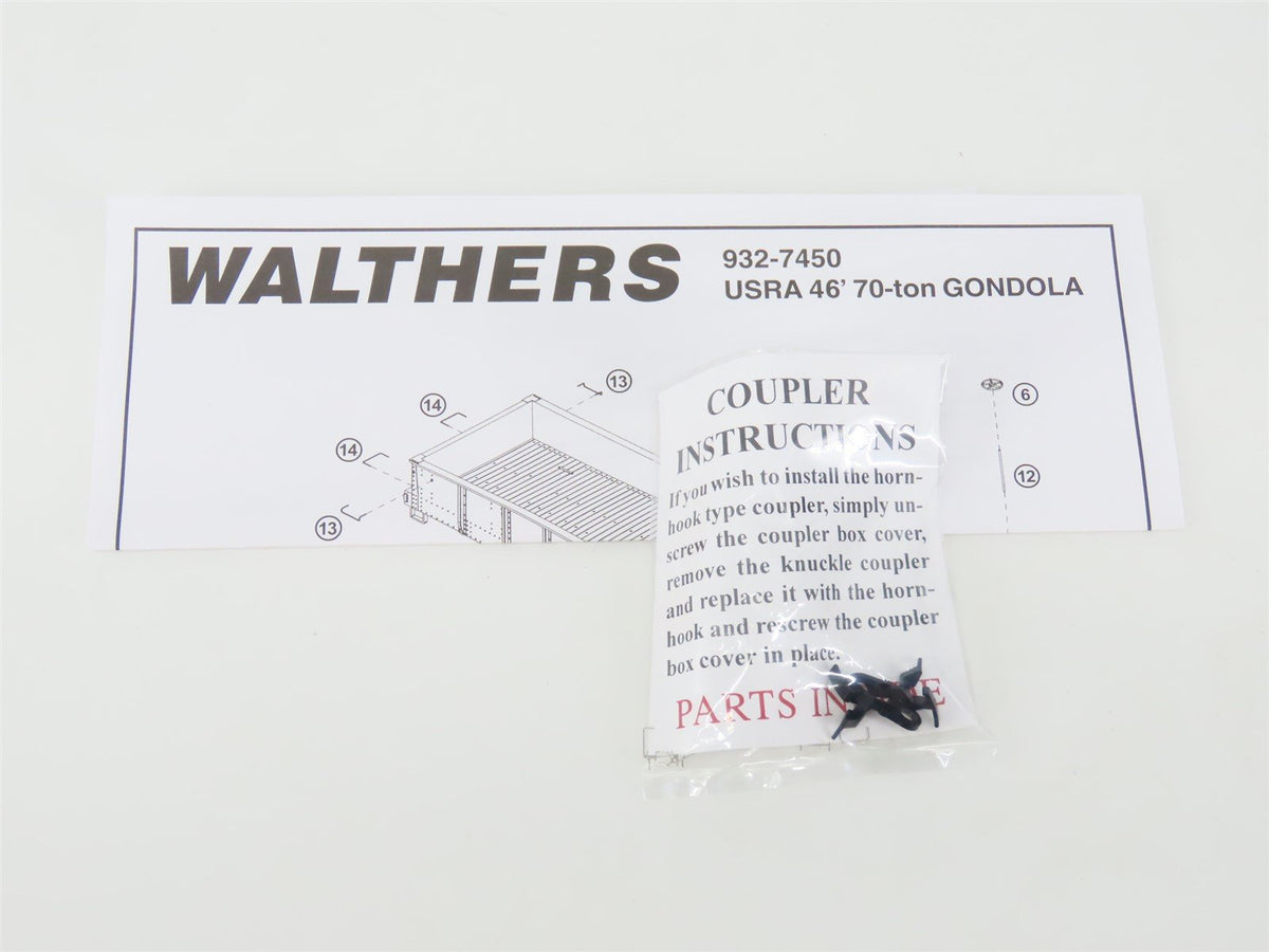 HO Scale Walthers 932-7465 D&amp;H Delaware &amp; Hudson 46&#39; USRA Gondola #15900